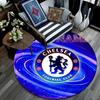 Custom Name Chelsea Football Club Round Area Rug,Carpet Rug for Living Room Bedroom Sofa Playroom Decor,Non-slip Floor Mat