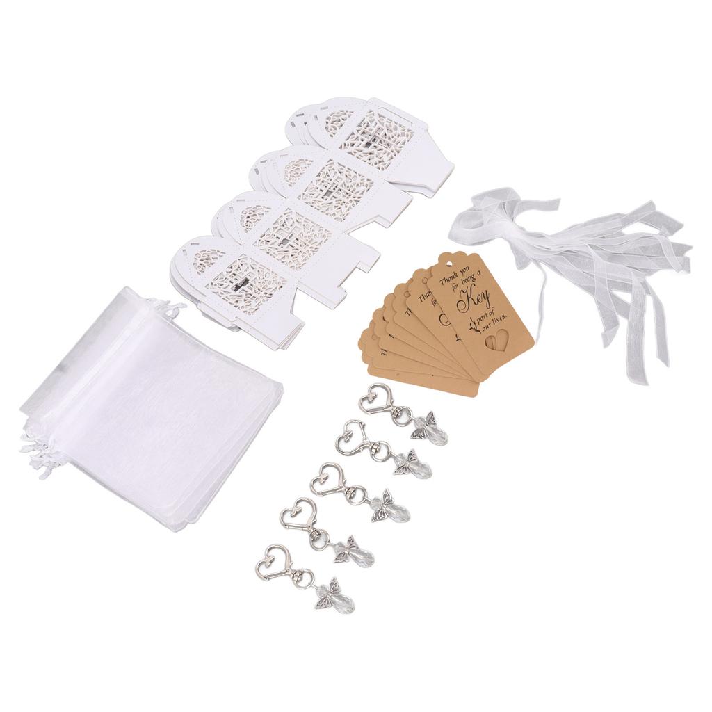 24 ks Andělských přívěsků na klíče jako pozornost pro hosty Roztomilý andělský dárek pro hosty Miminko Dárky na svatební hostinu