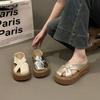 Thick-soled Bag Head Open-toed Roman Shoes Slippers Women's Versatile Wear Small Lazy Sandals Tide 2025 Summer New Models
