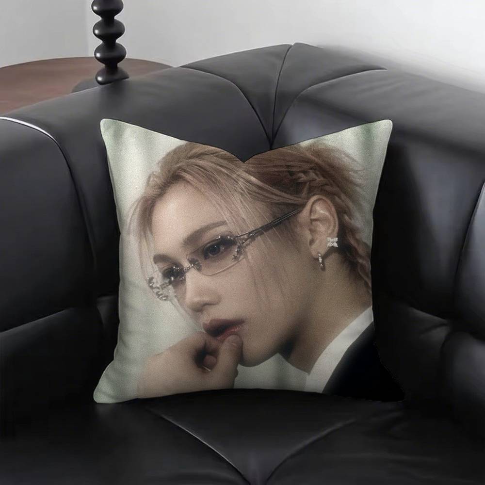Singer Felix Yongbok Lee Pillow Case Fashion Square Pillowcase Bedroom Sofa Room Ins Decoration Leisure
