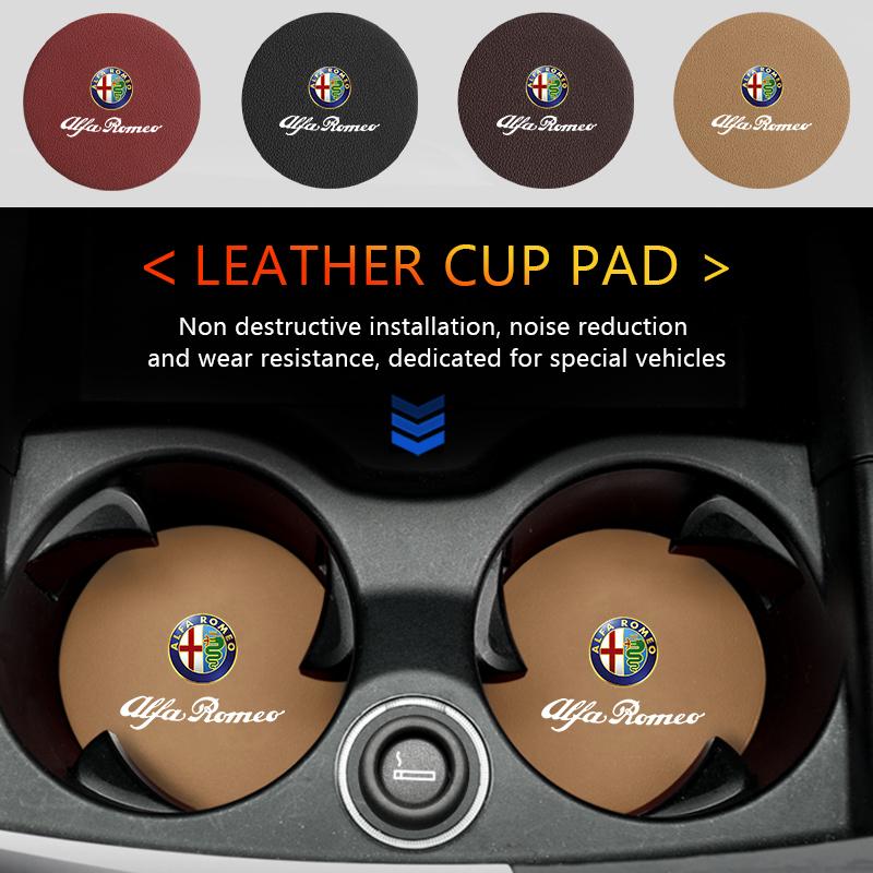 2 stuks Auto Onderzetters Antislip Waterbeker Drankhouder Accessoires Voor Alfa Romeo 159 Giulietta Giulia 147 Mito 156 159 166 GT
