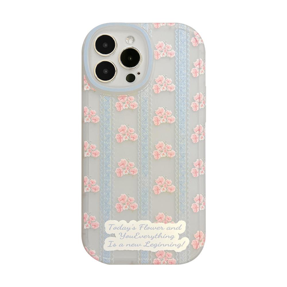 Lace Floral Iphone16 IPhone 15pro Max Soft Shell 11 Protective Case X Suitable for 12 Matte 13