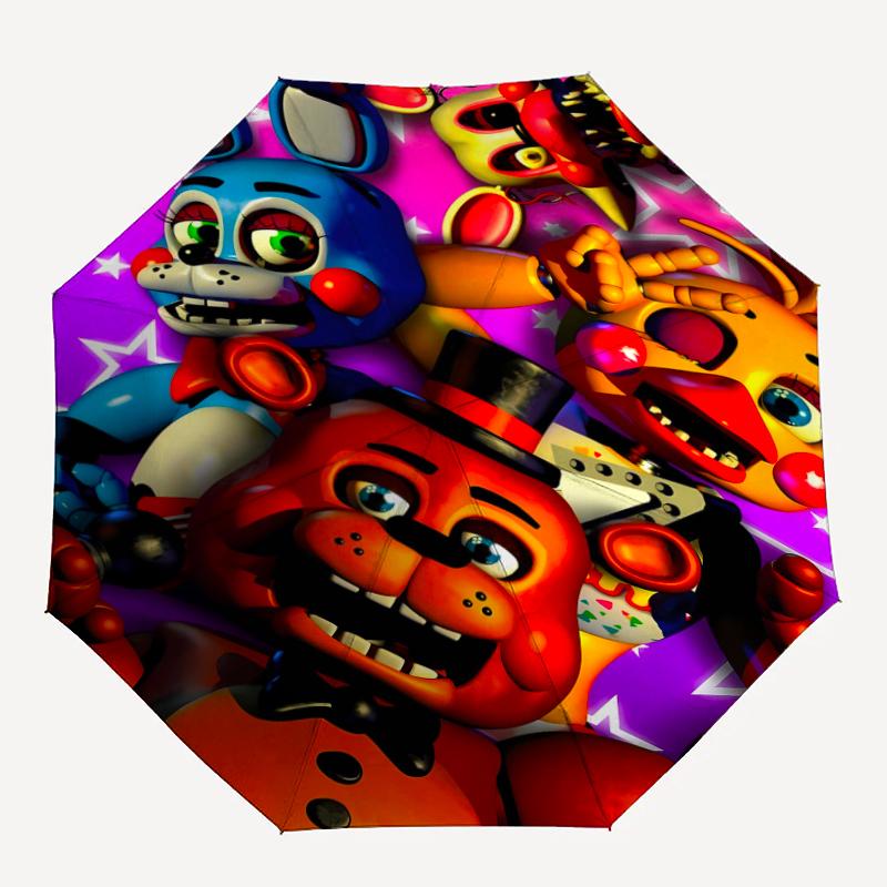 1pc Freddy Bear2 Umbrella, Sun Protection, And UV Shielding. It Has Eight Sturdy Ribs for Outdoor Use And Perfect Gift