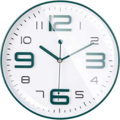 Wall Clock 12" Silent Quartz Decorative Latest Wall Clock Non-Ticking Classic Clock Battery Operated Round Easy To Read
