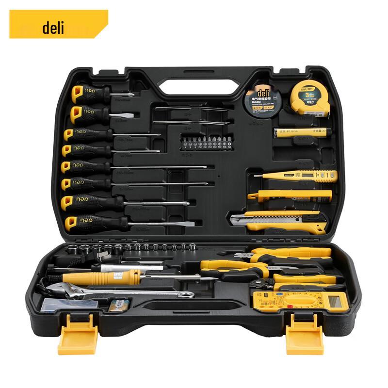 Deli 49-Piece Multi-function Hardware Tool Box Set