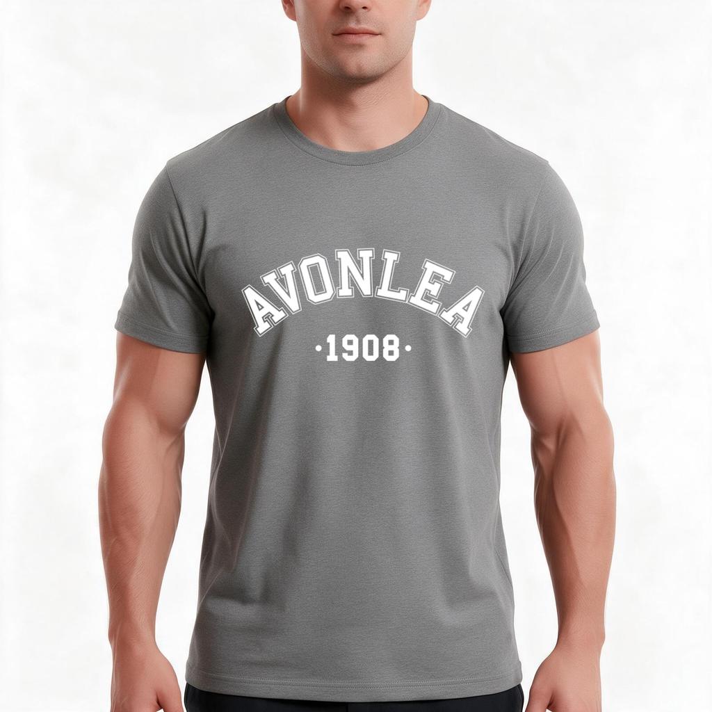 Avonlea Tshirt Summer Casual Cotton Tee Oversized Streetwear Tops Vintage Graphic Print Loose Fit Short Sleeve 100 Cotton