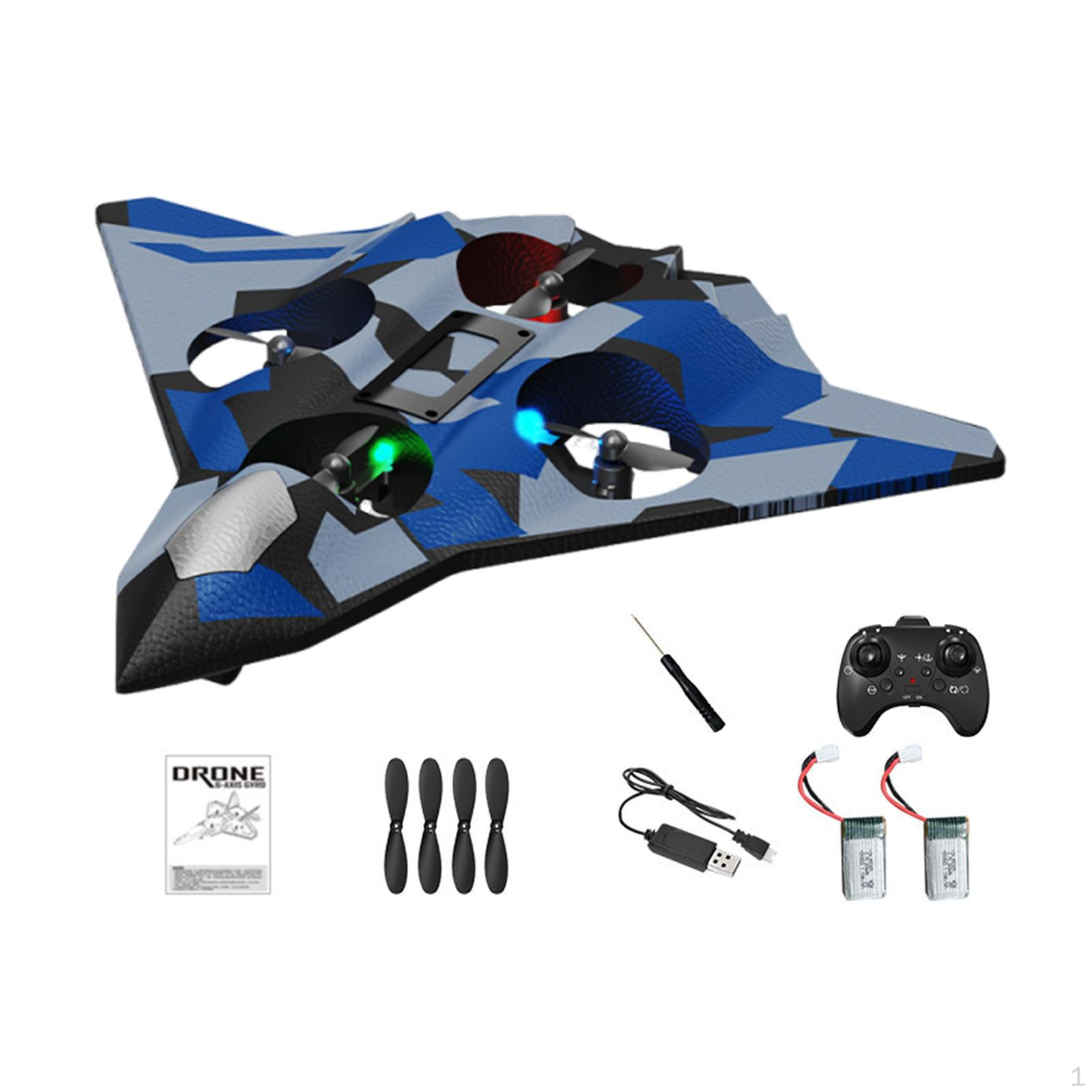 

Foam Remote Control Airplane Fighter Jet Model Roll Gifts for Kids Boys Portable Lightweight Hobby синій