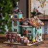 2614-Piece Fisherman's Hut Building Block Model Puzzle Block Handicrafts Room Decorations Halloween and Christmas Eve Holiday Gifts