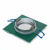 Square Glass Ceiling Light. Color: Silver
