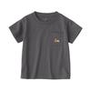 Baby Head Cut Embroidered Pocket Short Sleeve T-shirt Unisex Baby Cc23da4s Charcoal Gray Baby 100