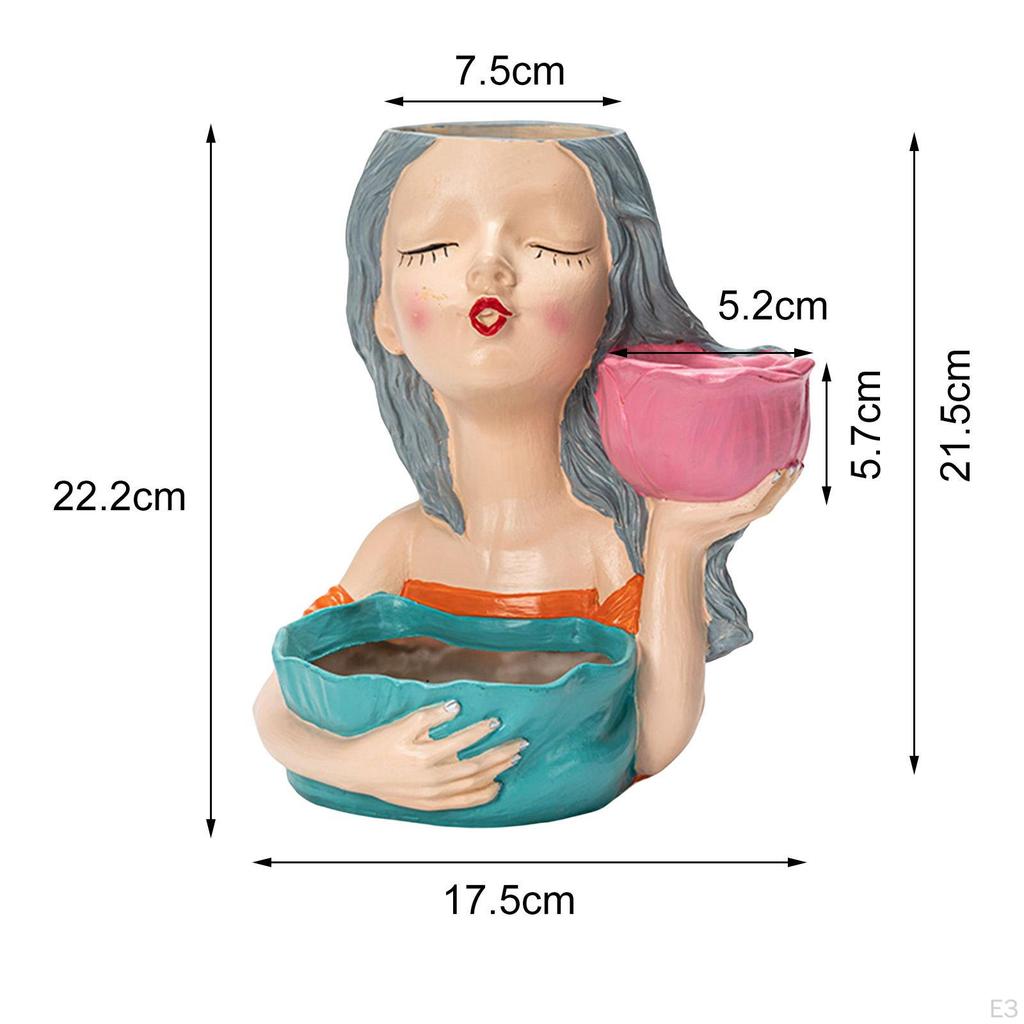 Vase Statue Flower Pots Bonsai Pot Arrangement for Desktop Decoration