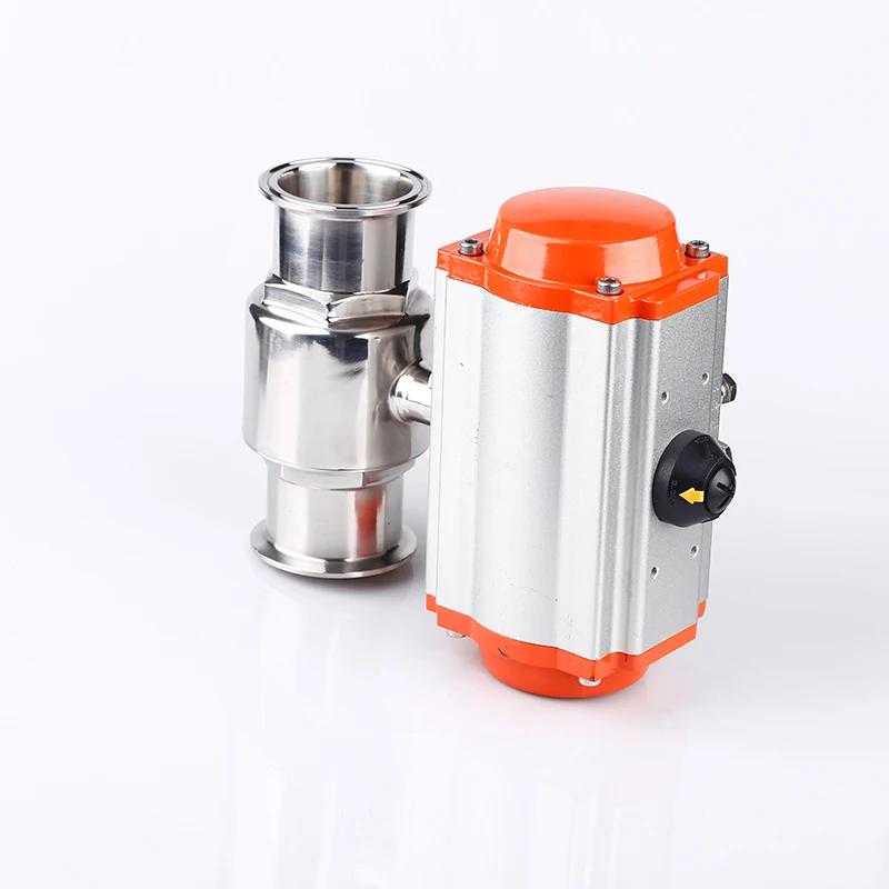 19-108mm Pipe 1.5" 2" -4" Tri Clamp 304 316L Stainless Steel Sanitary Ball Valve With Pneumatic actuator Homebrew
