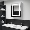 Day and Night - Day and Night Bathroom Cabinet with LED Mirror 50x13x70 Cm