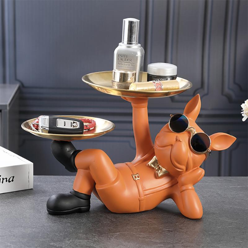 Buldočí figurky zvířat Cool Dog Socha Socha Obývací pracovna Výzdoba ložnice Dekorace interiéru Doplňky interiéru