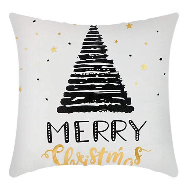 New Christmas Throw Pillow, Polyester Linen, Festive Dress Cushion, Bedroom Living Room Square Pillow, Cushion Pillow Case