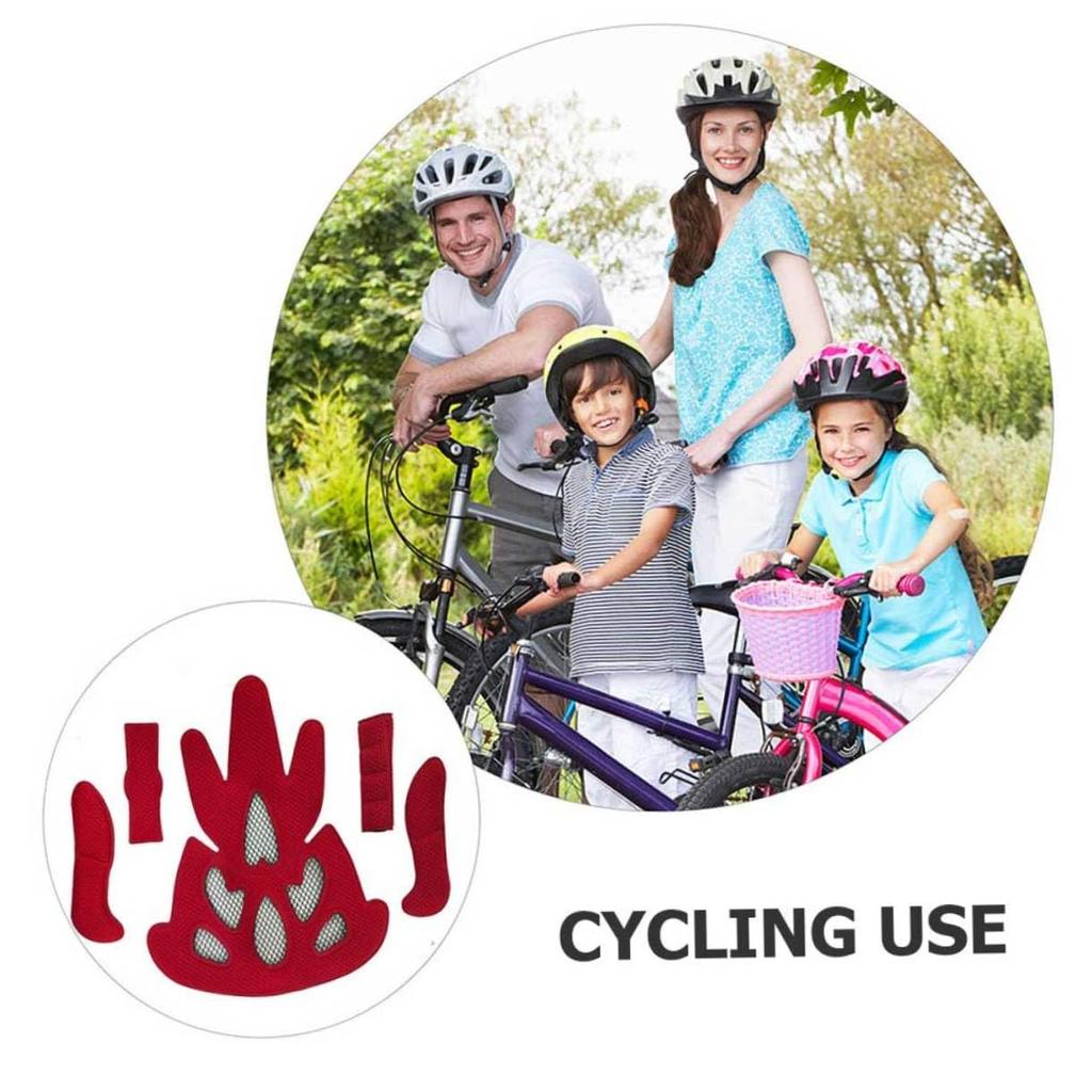 HANABASS 1 Set Bicycle Motorcycle Helmet Inner Pad with Insect Repellent Net