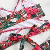 2025 European & American Women's Sexy Ruffle Backless Bikini Swimsuit