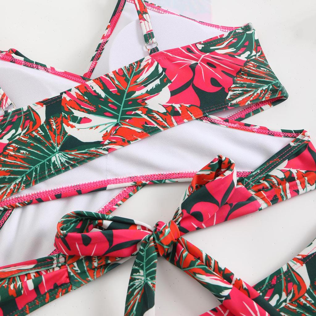 2025 European & American Women's Sexy Ruffle Backless Bikini Swimsuit