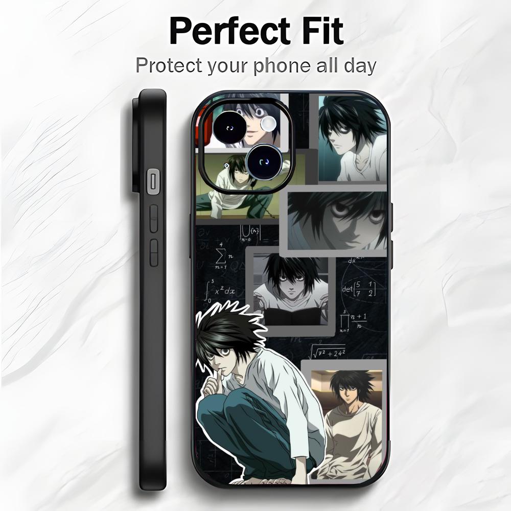 Dark Thriller Anime D-Death Note Phone Case Phone Case Soft Packaging Lightweight For iPhone17 16 15 14 13ProMax