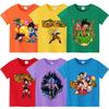 Colorful Dragon Ball Sun T-shirt: Harajuku Style Short Sleeve for Kids