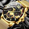 Business Men's Calendar Quartz Wristwatches Fashion Mens Mesh Strap Watch,ideal Choice for Gifts To Men