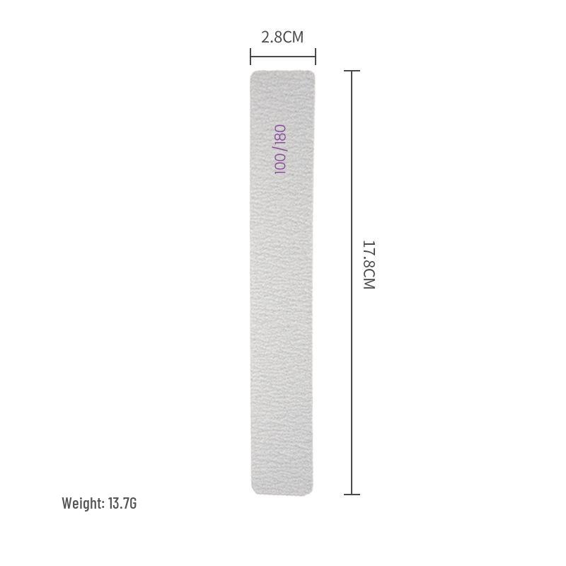 High-Quality Wear-Resistant Half-Moon Nail Files - Curved/Straight Emery Sanding Tools