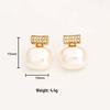 Elegantes Zuckerperlen-Halsketten- & Romantisches Ohrstecker-Set - Vielseitiger und Stilvoller Schlüsselbein-Schmuck