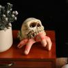 Scary Skeleton Hand Figurine Funny Simulation Hand Ornament Halloween Decor Gifts