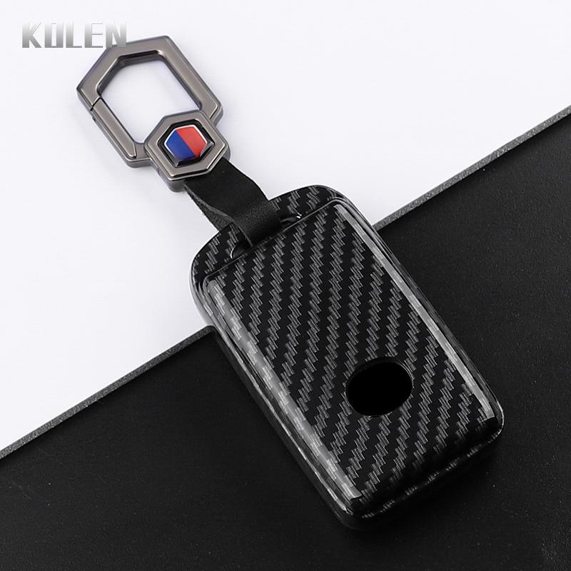 ABS Carbon Fiber Style Car Key Case Cover For Mazda 3 Alexa CX30 CX-4 CX5 CX-5 CX8 CX-8 CX-30 CX9 CX-9 Protected Fob Accessories