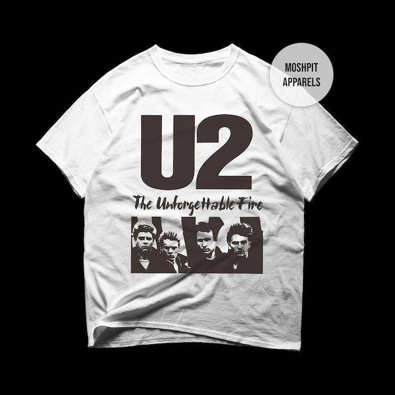 U2 TShirt Rock Music Shirt The Unforgettable Fire The Joshua Tree M