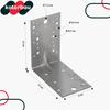 Kątownik Ciesielski Łącznik Budowlany Stalowy Wzmocniony 150 X 150 X 90 Mm