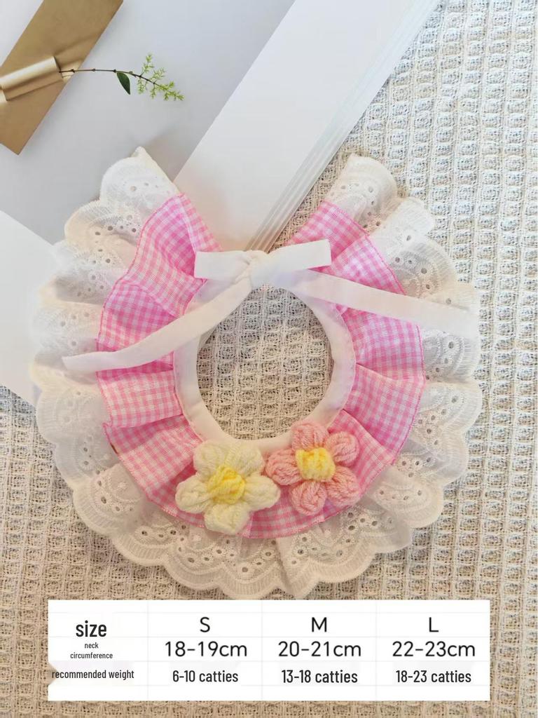 Country Style Cotton Bib for Cats and Dogs