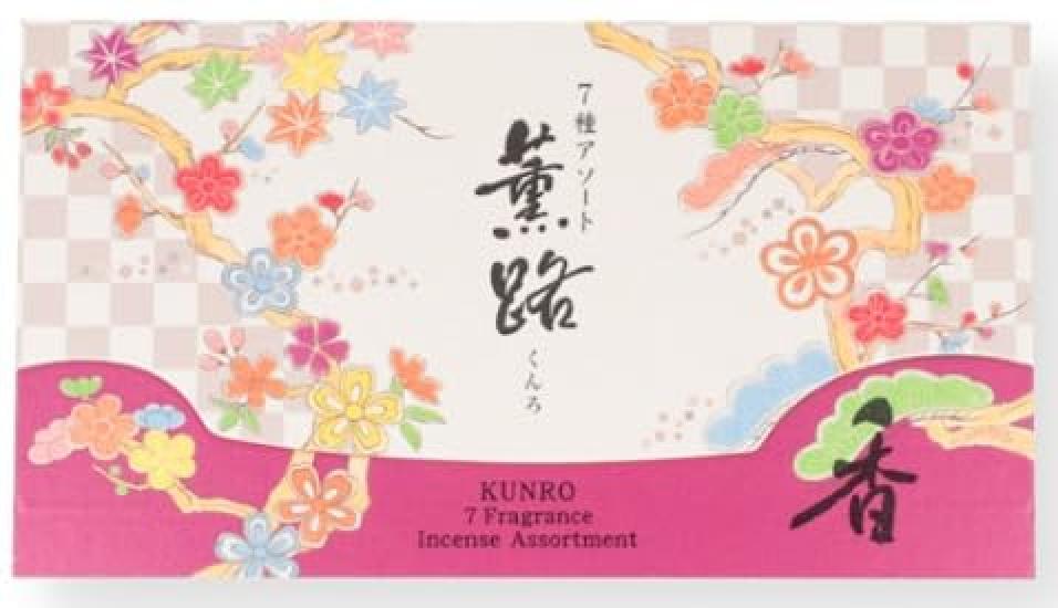 Shoyeido 7 Stick 28 Sticks of each Incense, Kaoru-ro Assortment, Types, Type, (4 type) #211402