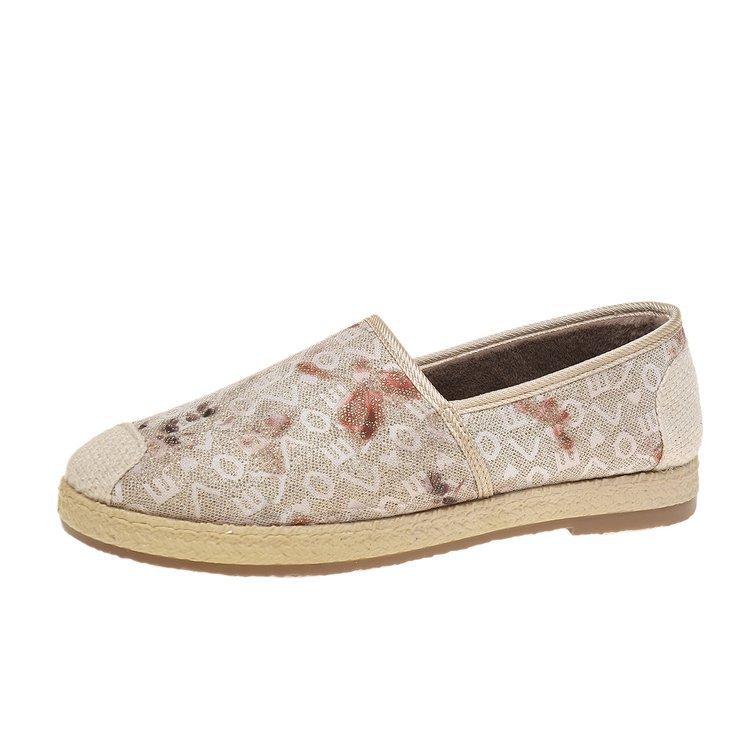 

2025 European and American spring and autumn casual fisherman shoes women s shoes women s shoes straw flat lazy shoes one pedal single 41