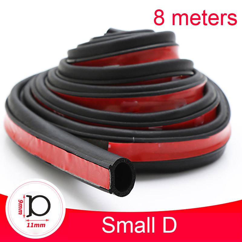 Rubber Car Door Seal Strip Universal Sealing Strips Waterproof Gap Filler Soundproof Weather Strip for Door/Hood/Trunk