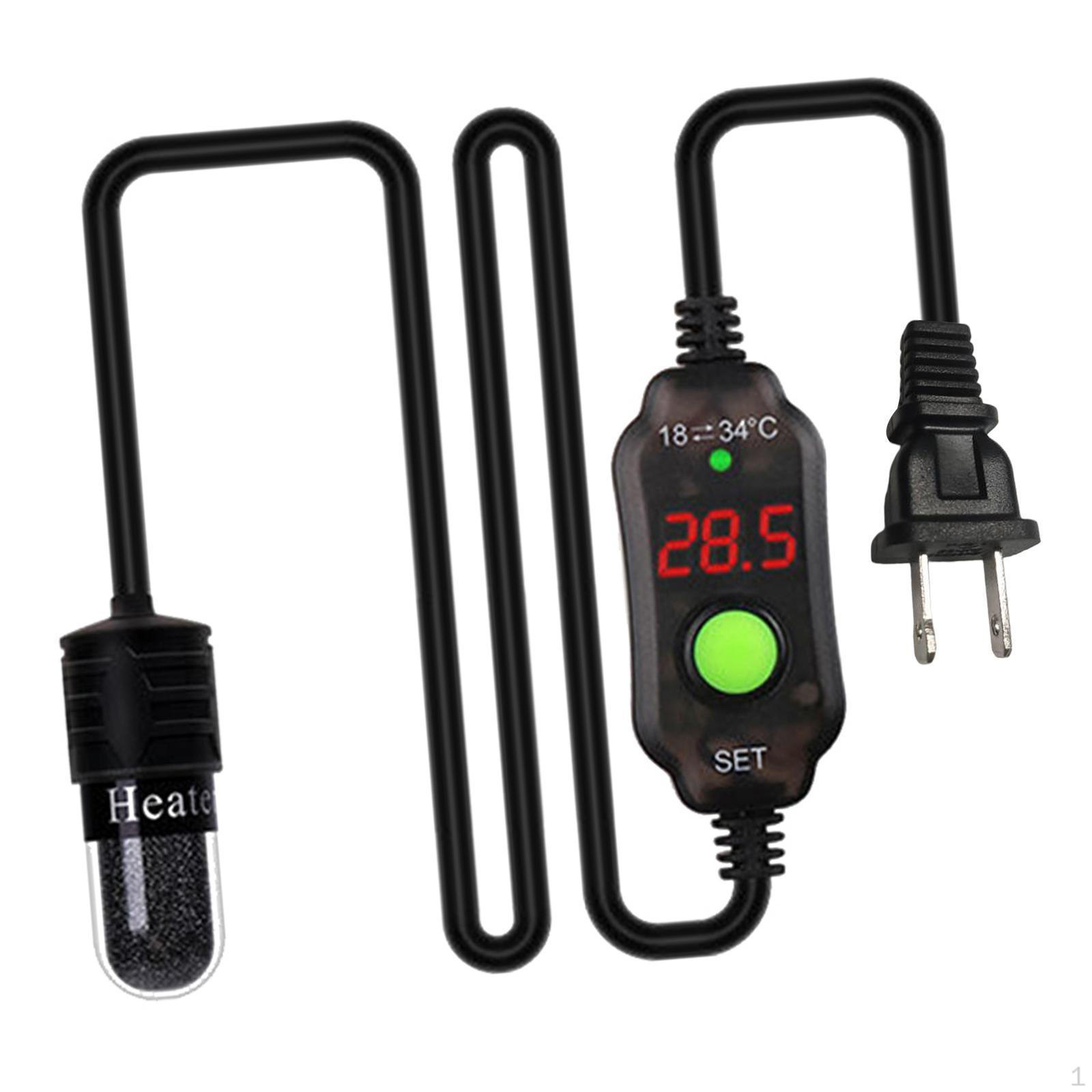 Adjustable Glass Aquarium Heater for Submersible Tanks 10W