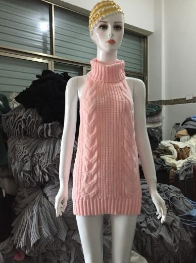 Japanese Anime Halter Sweater Dress Swimsuit Costume Fashion Backless Sleeveless Turtleneck Pullover Knit Sweater Cosplay Dress