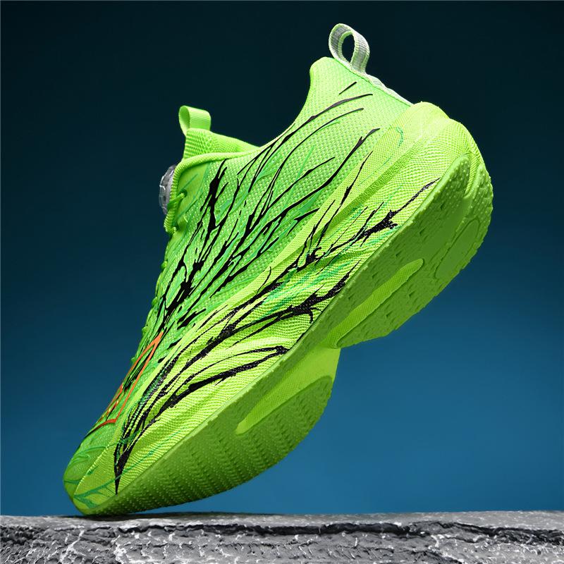 Autumn new carbon plate non-slip primary and secondary school sports shoes running racing shoes youth running shoes parent-child shoes