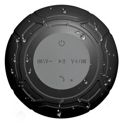 Bluetooth Shower Portable Wireless Water-Resistant Speaker Suction Cup, 6H Playtime Built-in Mic, Speakerphone for iPhone Tablet Bathroom Kitchen