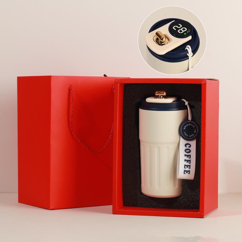New 316 Stainless Steel Thermos Coffee Cup for Women - Elegant, Double-Layer, Portable, Light Luxury Design