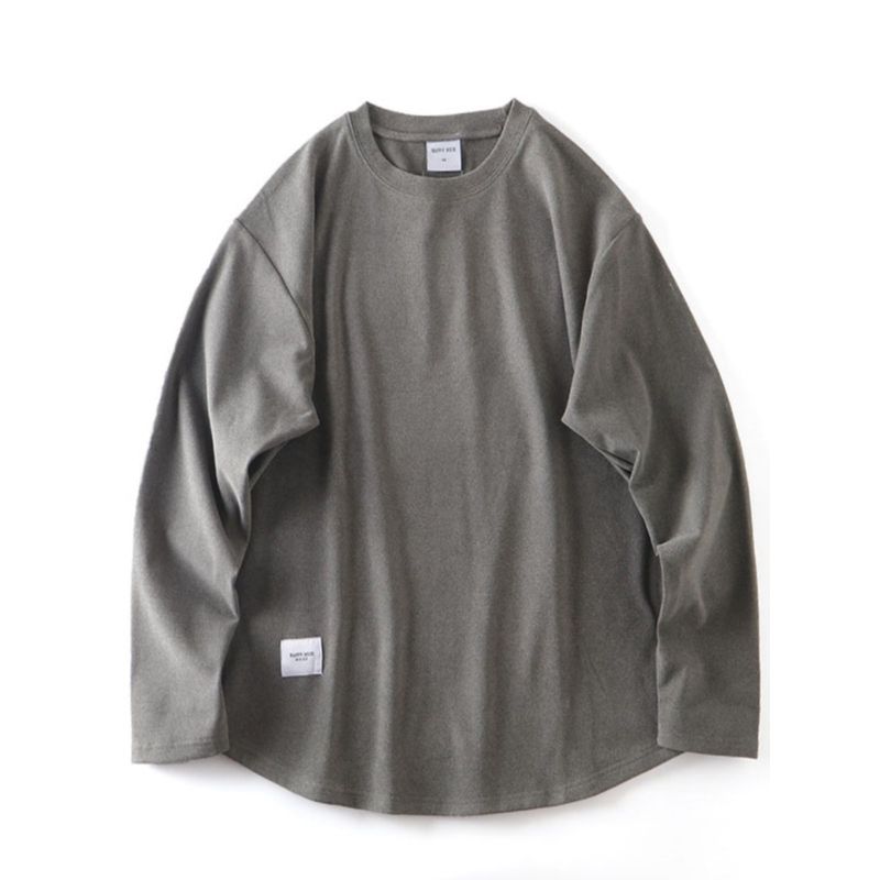 Dralon Bottoming Shirt Men's Autumn and Winter Thermal Underwear Foreign Trade Cattle Goods Heating Cationic Round Neck Long Sleeves Shirt