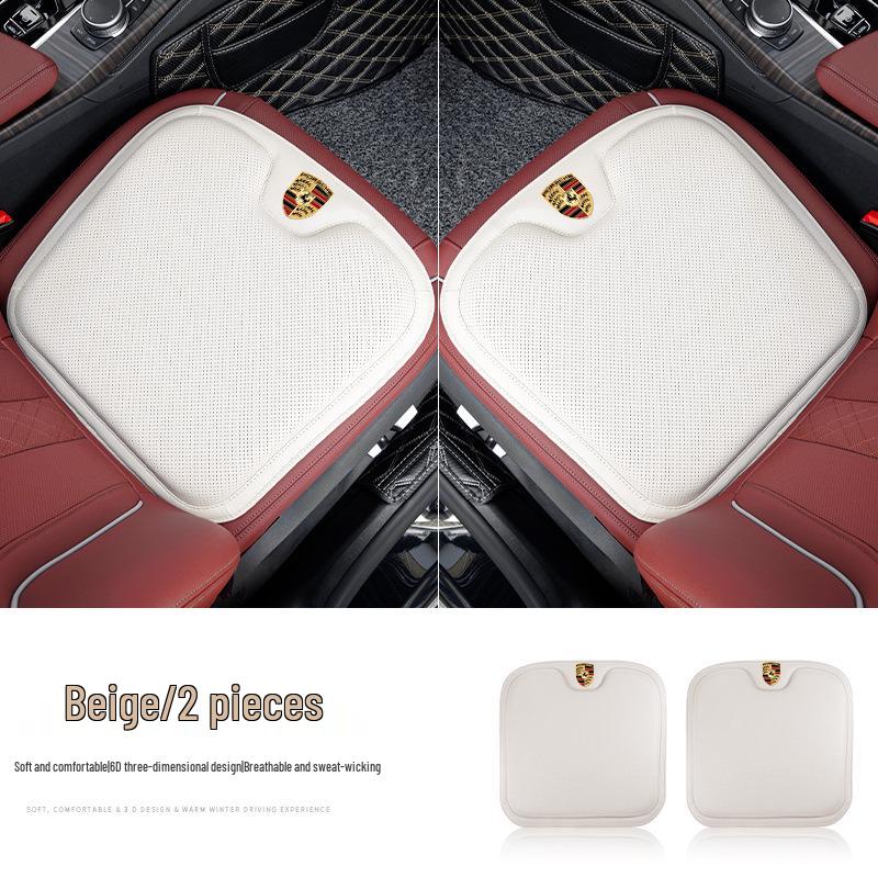 Porsche Sitzzubehör: Ganzjahres-Kissen & Lendenwirbelstützen für Cayenne, Macan, Panamera, 718