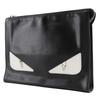 Fendi Bugs Monster Clutch Bag 7VA433 Black Calfskin Unisex Used