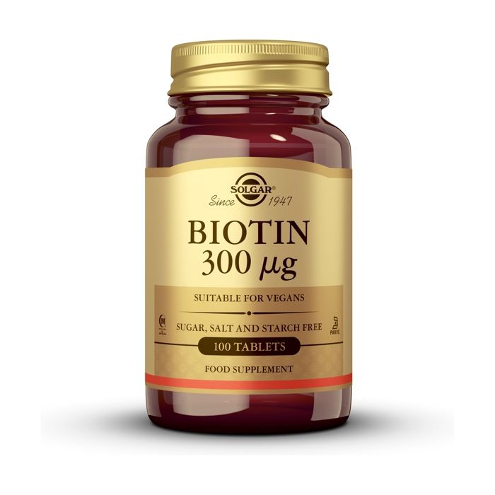 

SOLGAR BIOTINA 100 TABLETAS