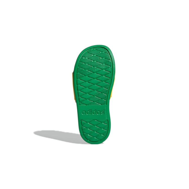 Kinder LEGO x Adidas Adilette Comfort Hausschuhe Gelb Grün GV8233