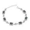 Silver Bracelet with London Blue Topaz, Item Weight 10.88 G (2190776)