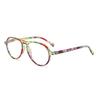 +1.0 ~+4.0 New Style Floral Reading Glasses Anti Blue Light Function Spring Eyeglass Legs HD Glasses for The Elderly