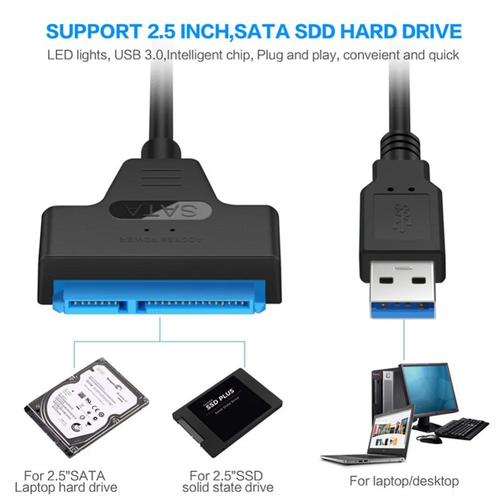 USB 3.0 To Sata Cable USB3.0 Hard Drive Adapter Converter 2.5 Inch External HDD SSD Adapter For Laptop Xbox One Xbox 360 PS4