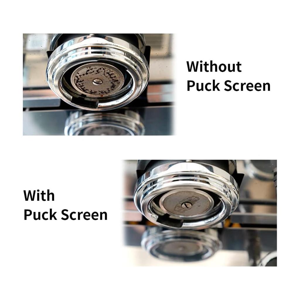 Watchget Espresso Puck Reusable Espresso Filter for Espresso Portafilter Stainless Steel Fine Coffee Filter Mesh 51/53/58.35mm Screen, 53mm, 1.7mm