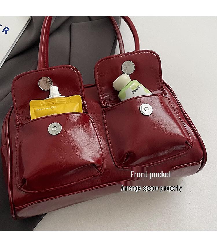 Korea Heo Yunjin Style Boston Shoulder/Handheld Bag